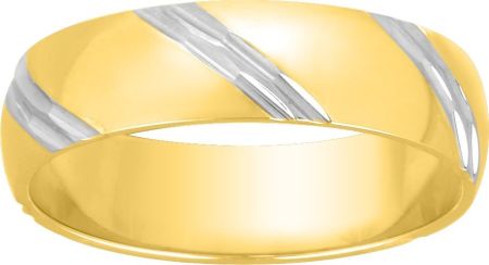 Alliance fantaisie 5mm rhodi&eacute; plaqu&eacute; or 