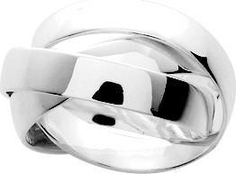 Alliance 3anneaux 5mm argent 925 rhodi&eacute; 